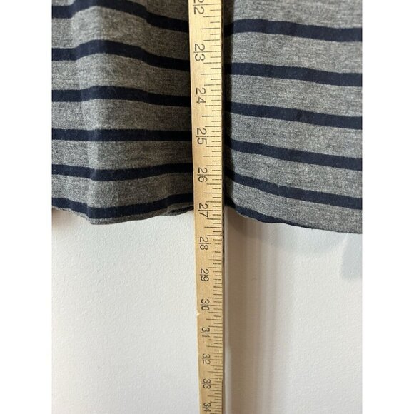 TART Essential Blazer Gray Navy Striped Women’s Workwear Long Sleeve Size XL - Picture 9 of 12